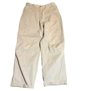 Oilily Happy Wear Beige Cotton Pants, Straight Leg, Women's EU 42, US 10/12